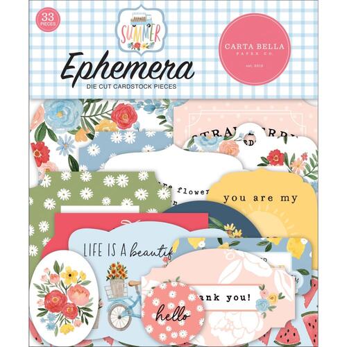 Carta Bella Summer Icons Ephemera Cardstock Die-Cuts