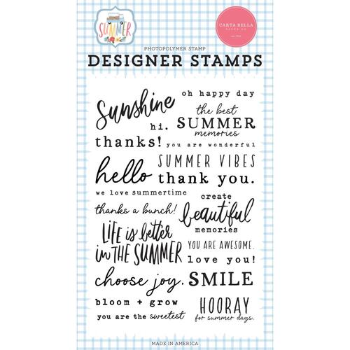 Carta Bella Summer Sentiments Stamp