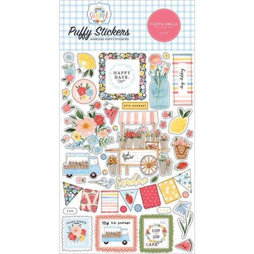 Carta Bella Summer Puffy Stickers