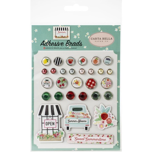 Carta Bella Summer Market Decorative Brads