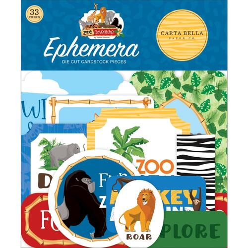 Carta Bella Zoo Adventure Diecut Ephemera Icons