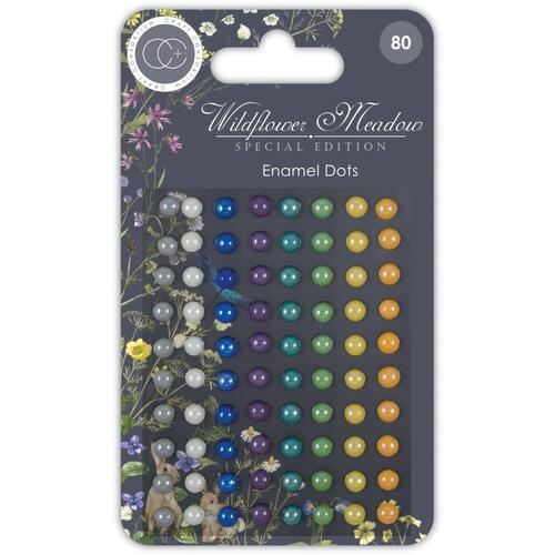 Craft Consortium Wildflower Meadow Adhesive Enamel Dots