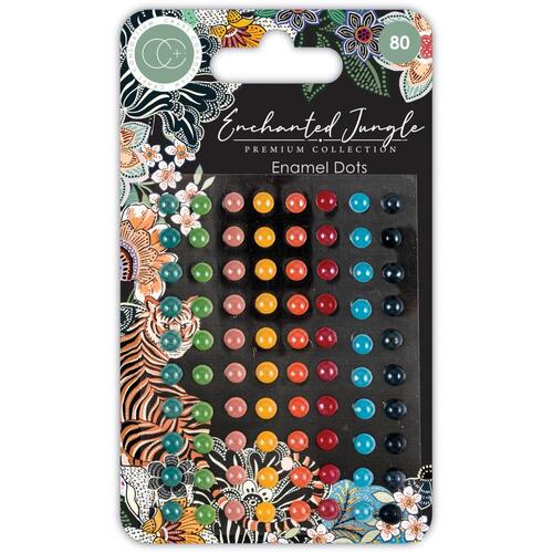 Craft Consortium Enchanted Jungle Adhesive Enamel Dots