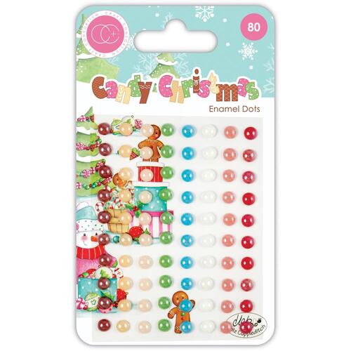 Craft Consortium Candy Christmas Adhesive Enamel Dots