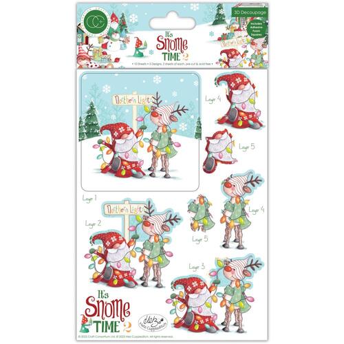 Craft Consortium It's Snome Time 2 3D Decoupage Pack