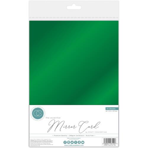 Craft Consortium Green A4 : The Essentials Mirror Card