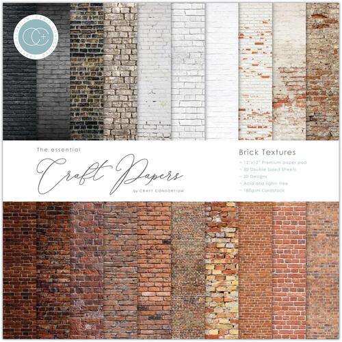 Craft Consortium Brick Textures 12" Paper Pad