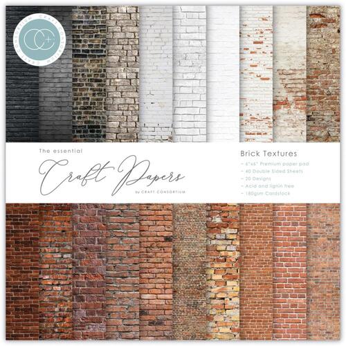 Craft Consortium Brick Textures 6" Paper Pad