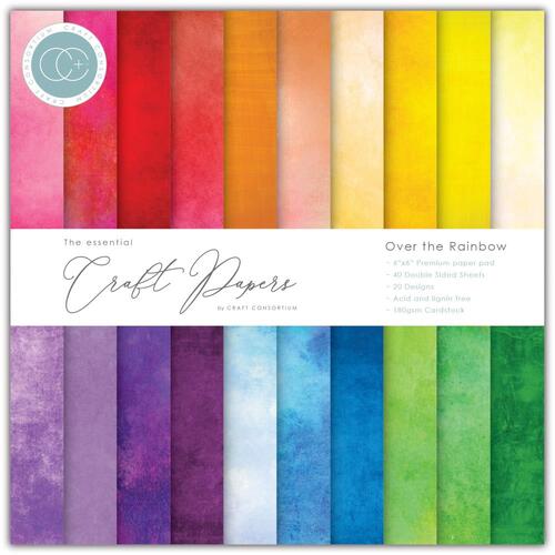 Craft Consortium Over the Rainbow 6" : The Essential Craft Papers Pad
