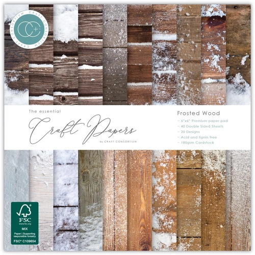Craft Consortium Frosted Wood 8" - The Essential Craft Papers