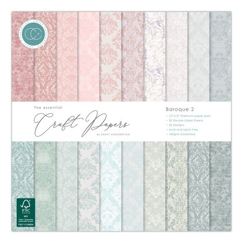 Craft Consortium The Essential Papers - Baroque 2 12x12"