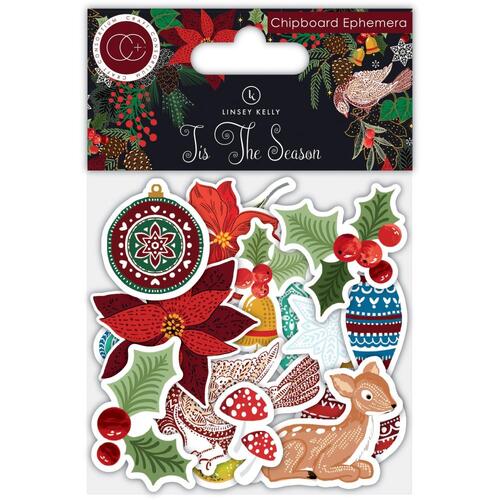 Craft Consortium Tis the Season Chipboard Ephemera