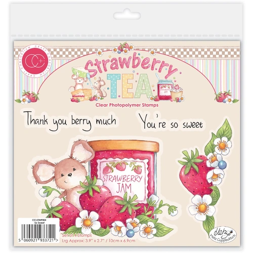 Craft Consortium So Sweet Stamp from the Strawberry Tea Collection