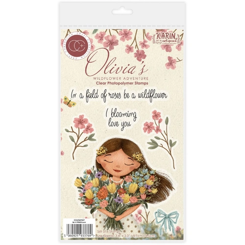 Craft Consortium Be a Wildflower Stamp from the Olivia's Wildflower Adventures Collection