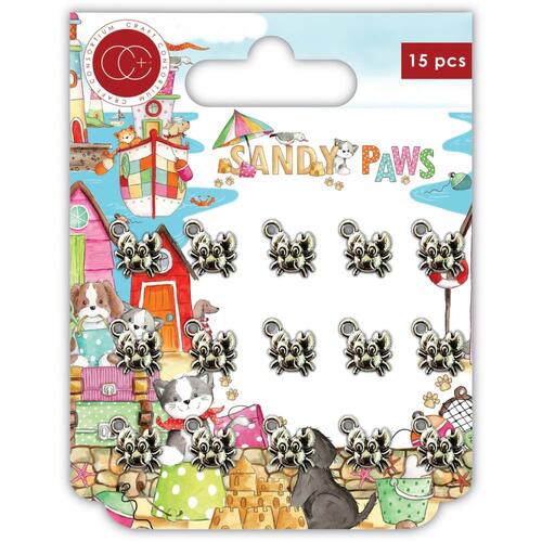 Craft Consortium Silver Little Crabs Metal Charms
