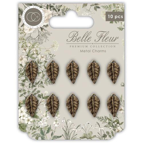 Craft Consortium Belle Fleur Leaf Metal Charms