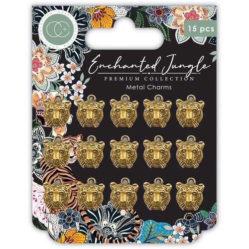 Craft Consortium Enchanted Jungle Tiger Metal Charms