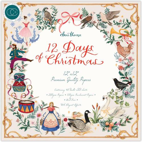 Craft Consortium 12 Days of Christmas 12" Premium Paper Pad