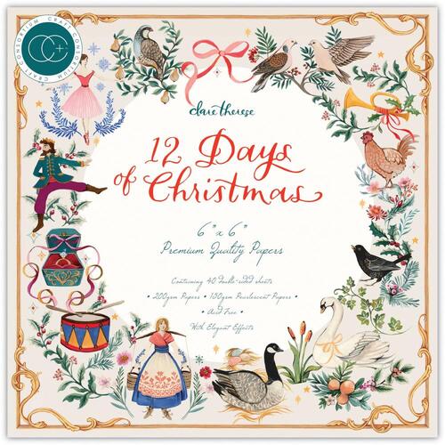 Craft Consortium 12 Days of Christmas 6" Premium Paper Pad