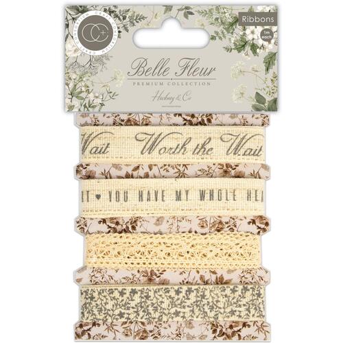 Craft Consortium Belle Fleur Linen & Lace Ribbon Pack