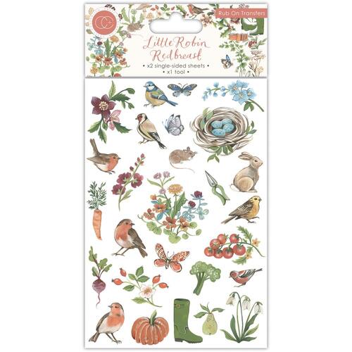 Craft Consortium Little Robin Redbreast Rub-Ons