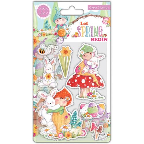 Craft Consortium Let Spring Begin Bunny Stamp Set
