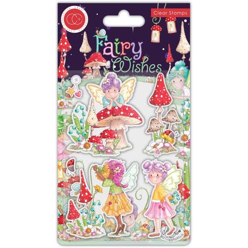 Craft Consortium Fairy Wishes Flowers Stamp Set