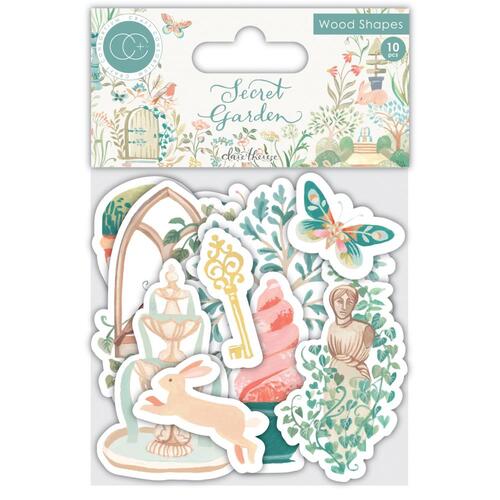 Craft Consortium Secret Garden Laser Cut Wooden Shapes