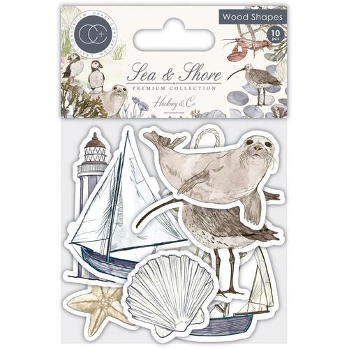 Craft Consortium Sea & Shore Laser Cut Wooden Shapes