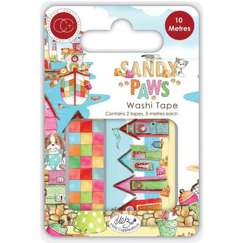 Craft Consortium Sandy Paws Premium Washi Tape Set
