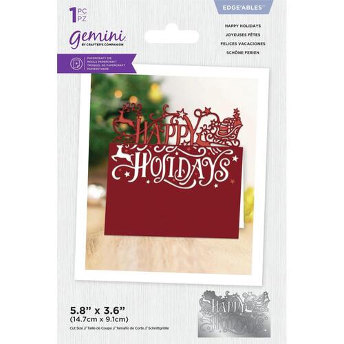 Gemini Happy Holidays Edge'ables Die