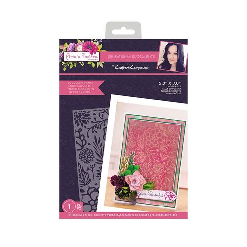 Sharon Callis Succulents Frame Embossing Folder