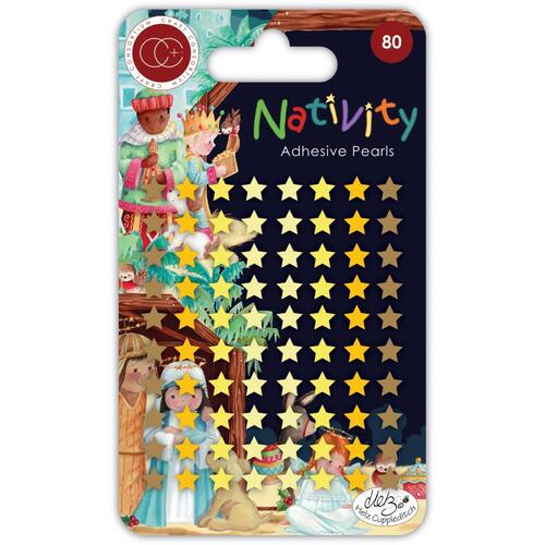 Craft Consortium Nativity Adhesive Pearl Stars