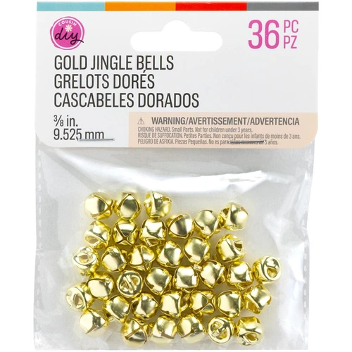 Cousin DIY Jingle Bells - Gold 9.5mm 36pc