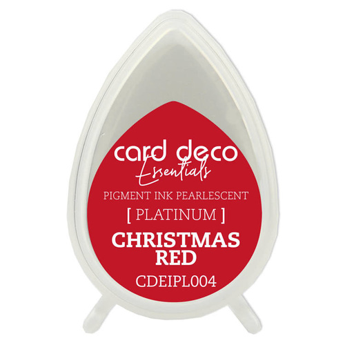 Couture Creations Pearlescent Christmas Red Card Deco Essentials Pigment Ink Pad