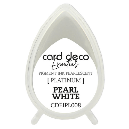 Couture Creations Pearlescent Pearl White Card Deco Essentials Pigment Ink Pad