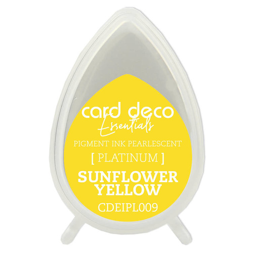 Couture Creations Pearlescent Sunflower Yellow Card Deco Essentials Pigment Ink Pad