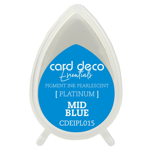 Couture Creations Pearlescent Mid Blue Card Deco Essentials Pigment Ink Pad