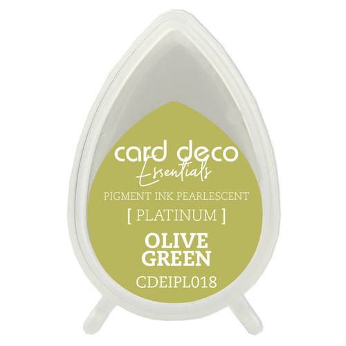 Couture Creations Pearlescent Olive Green Card Deco Essentials Pigment Ink Pad