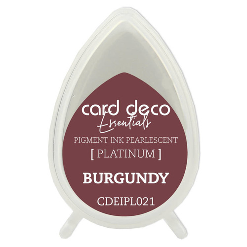 Couture Creations Pearlescent Burgundy Card Deco Essentials Pigment Ink Pad