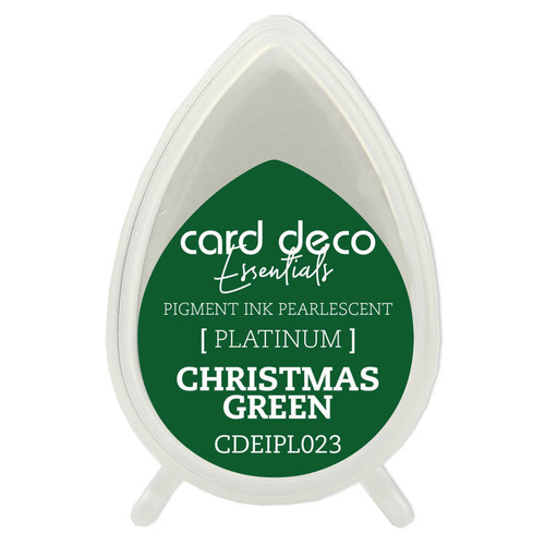 Couture Creations Pearlescent Christmas Green Card Deco Essentials Pigment Ink Pad