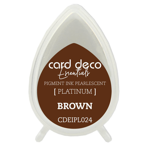 Couture Creations Pearlescent Brown Card Deco Essentials Pigment Ink Pad