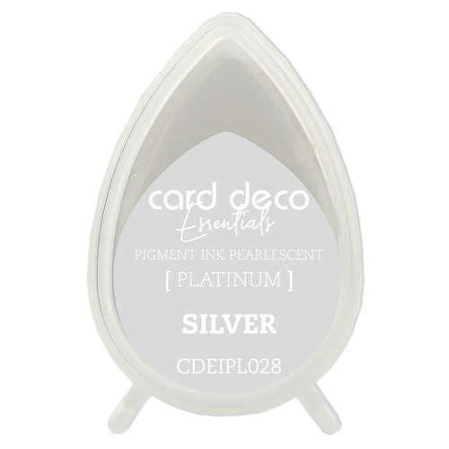 Couture Creations Pearlescent Silver Card Deco Essentials Pigment Ink Pad