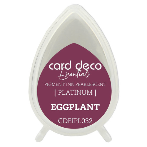 Couture Creations Pearlescent Eggplant Card Deco Essentials Pigment Ink Pad