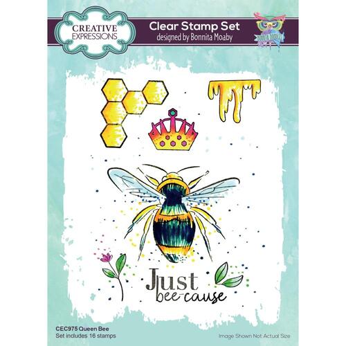 Creative Expressions Queen Bee Stamp Set
