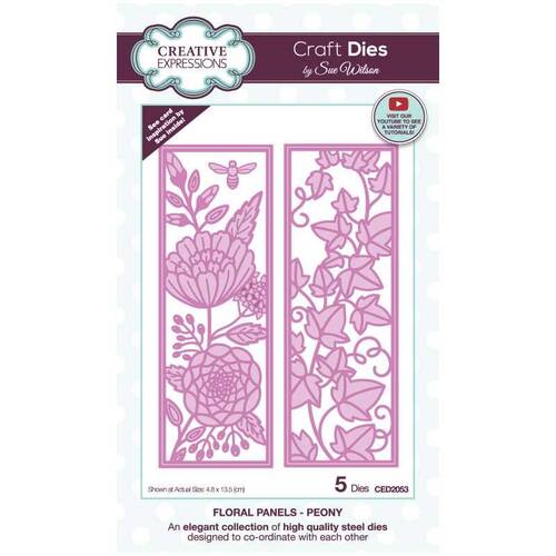 Sue Wilson Floral Panels - Peony Die