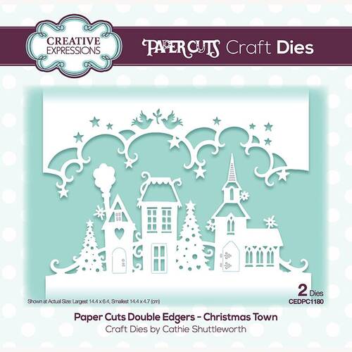 Paper Cuts Christmas Town Double Edger Die