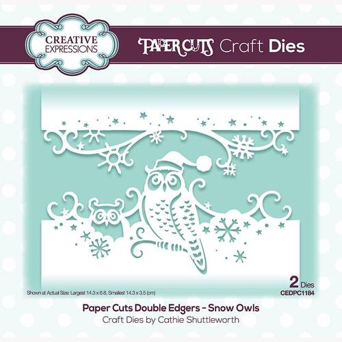 Paper Cuts Snow Owls Double Edger Die