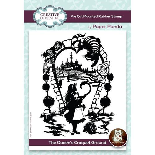 Paper Panda The Queen's Croquet Grounds Rubber Stamp
