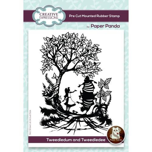 Paper Panda Tweedledum & Tweedledee Rubber Stamp